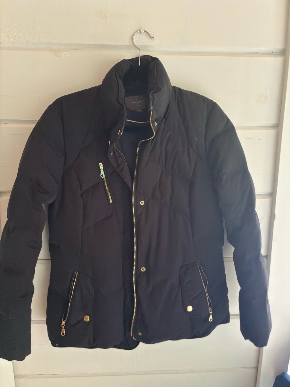 Cole Haan Women Black Quilted Puffer Jacket
